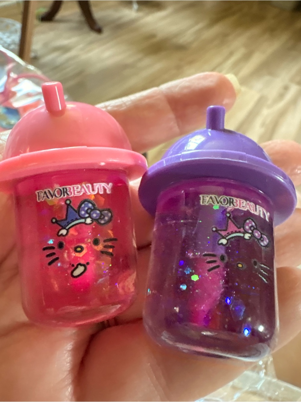 Lip Gloss for little girls- Pink & Purple